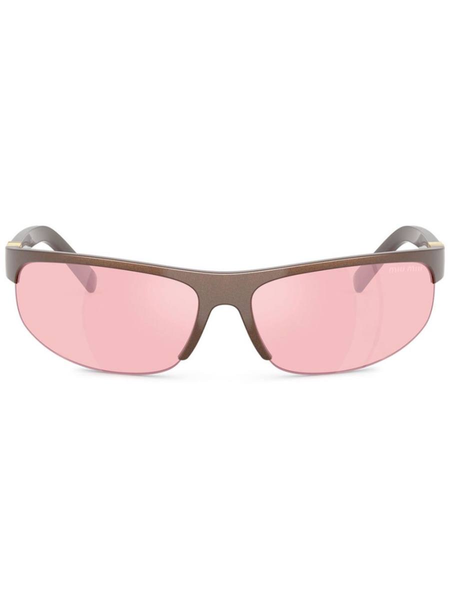 oval-frame sunglasses