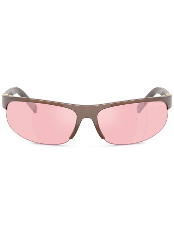 oval-frame sunglasses