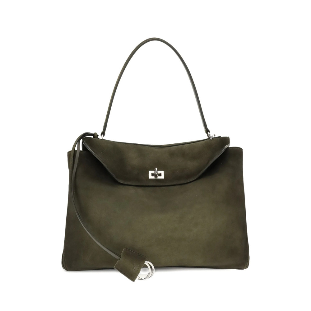 Balenciaga Medium Rodeo Top-handle Suede Shoulder Bag