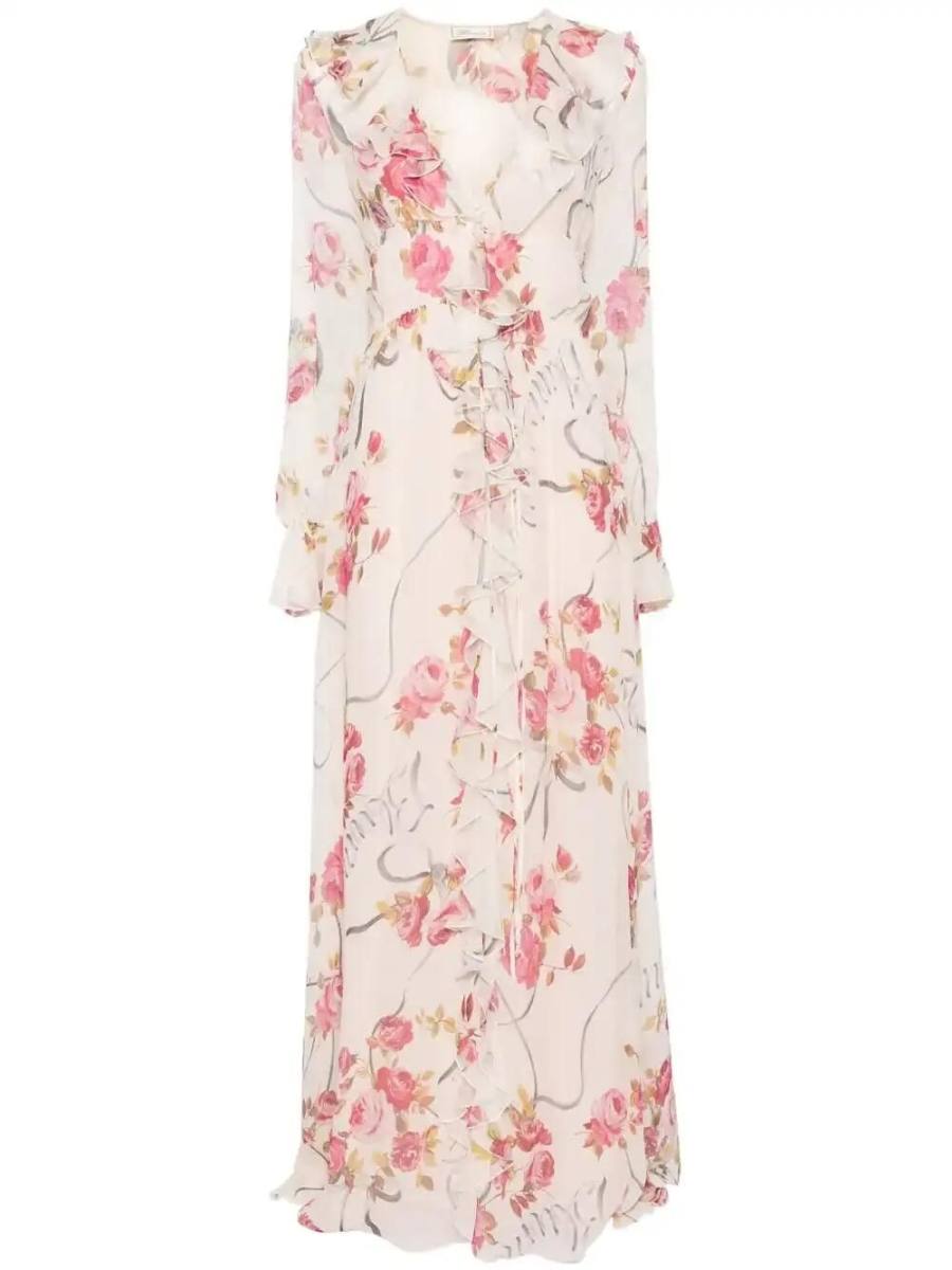 floral-print maxi dress