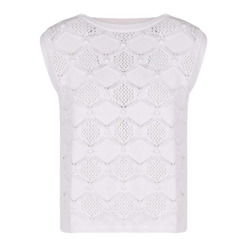 Max Mara Studio Open-knit Top