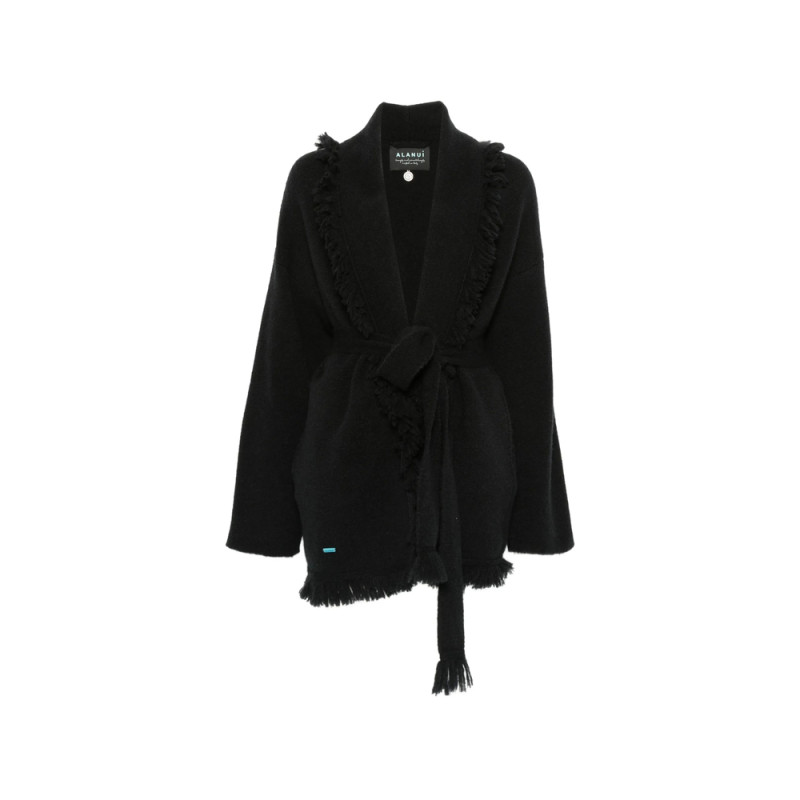 Alanui Fringe-trim Belted Cardigan
