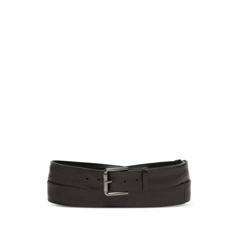 Max Mara Leather Square-buckle Belt