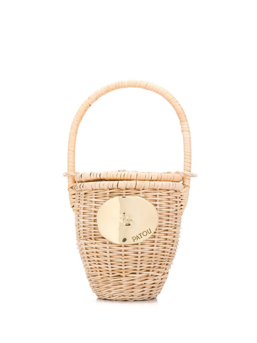 wicker bucket bag
