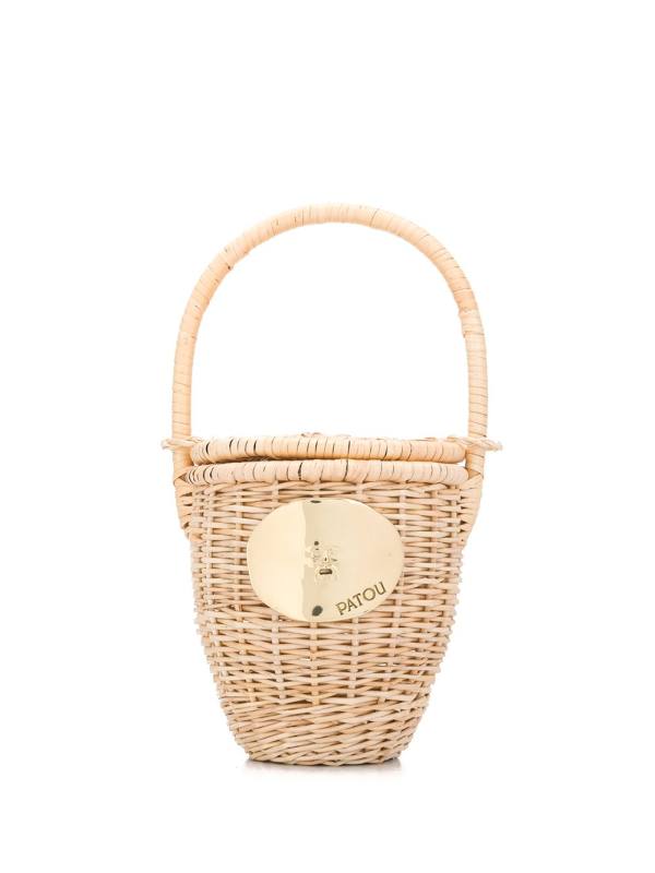wicker bucket bag