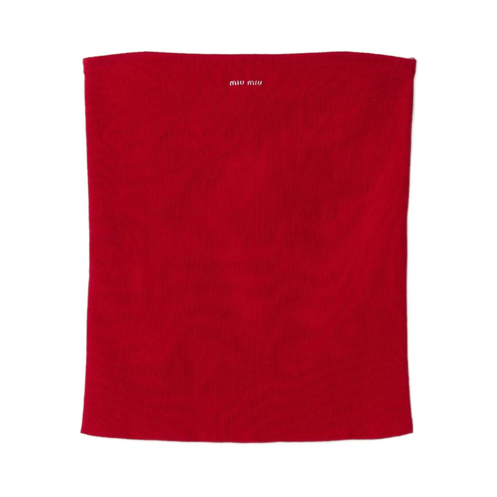 Miu Miu Logo-intarsia Top