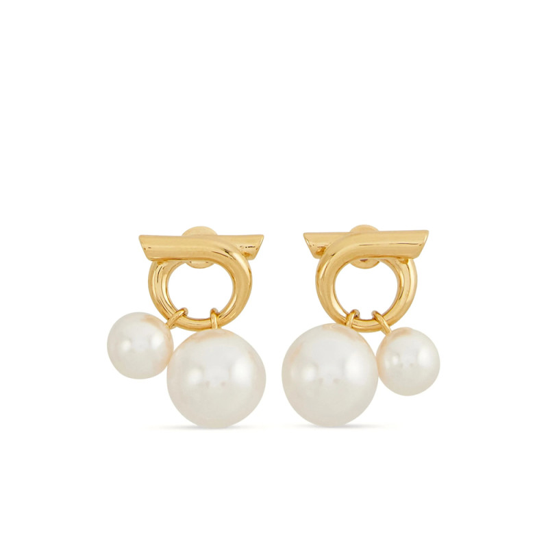 Ferragamo Faux-pearl Embellished Earrings