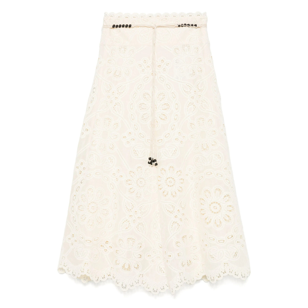 Zimmermann Rhiannon Embroidered Skirt