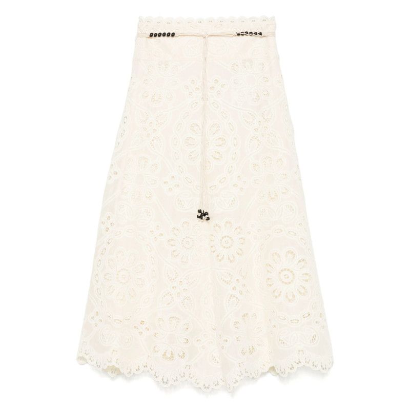 Zimmermann Rhiannon Embroidered Skirt