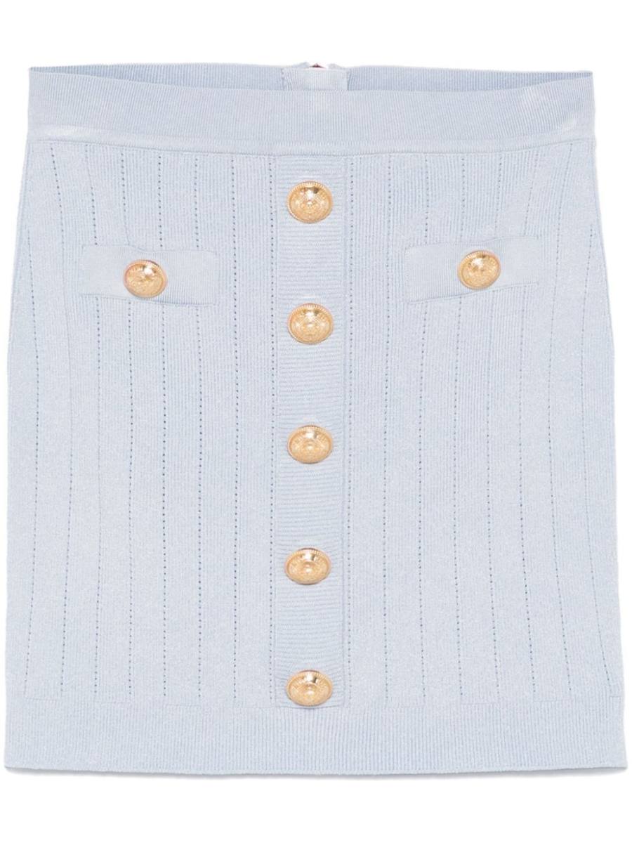 Coin-buttons detailed mini skirt