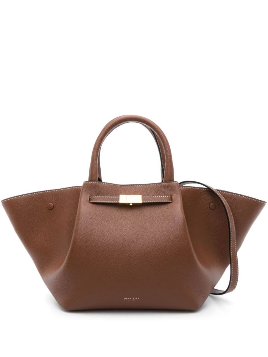 The Midi New York leather tote bag