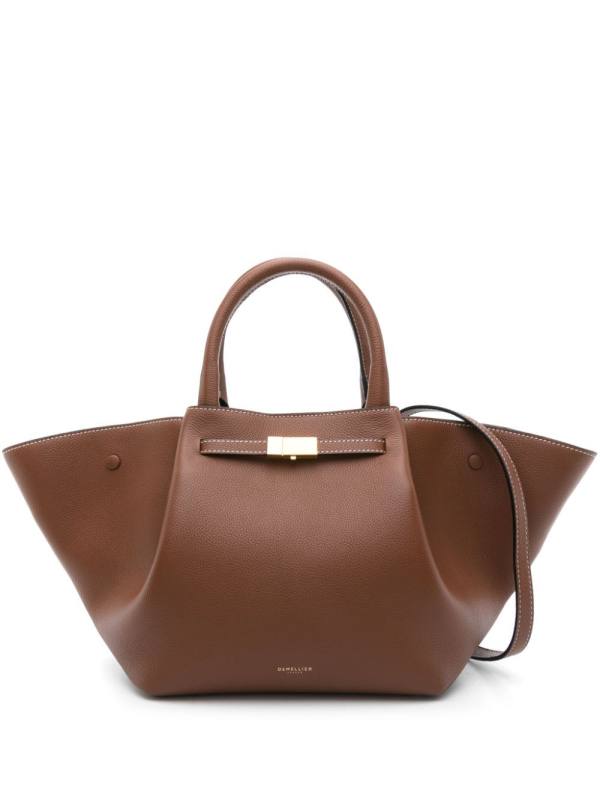 The Midi New York leather tote bag