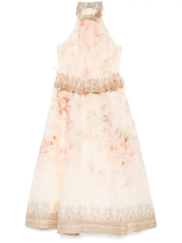 Illuminate Halter midi dress