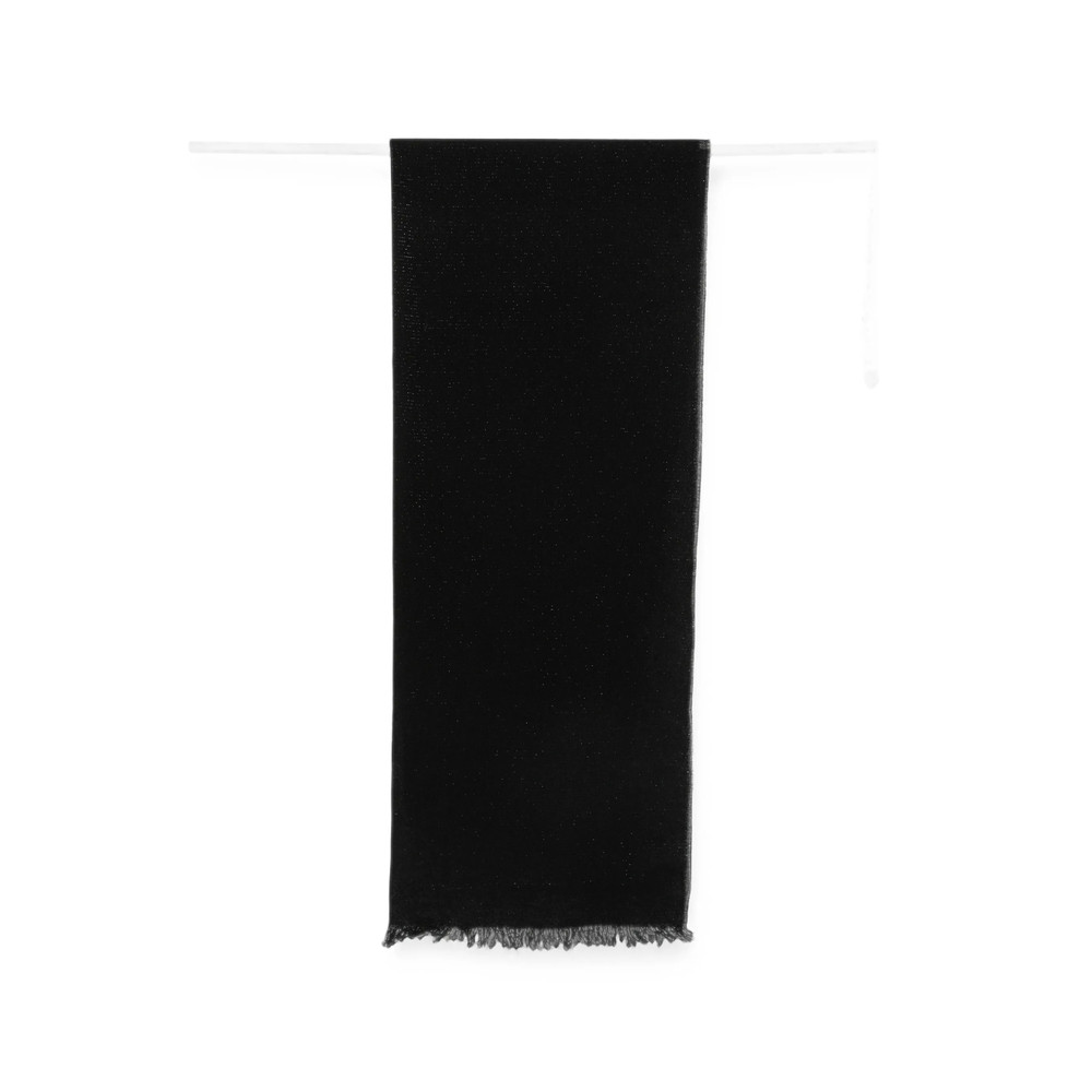 D'aniello Shimmer-effect Frayed Scarf