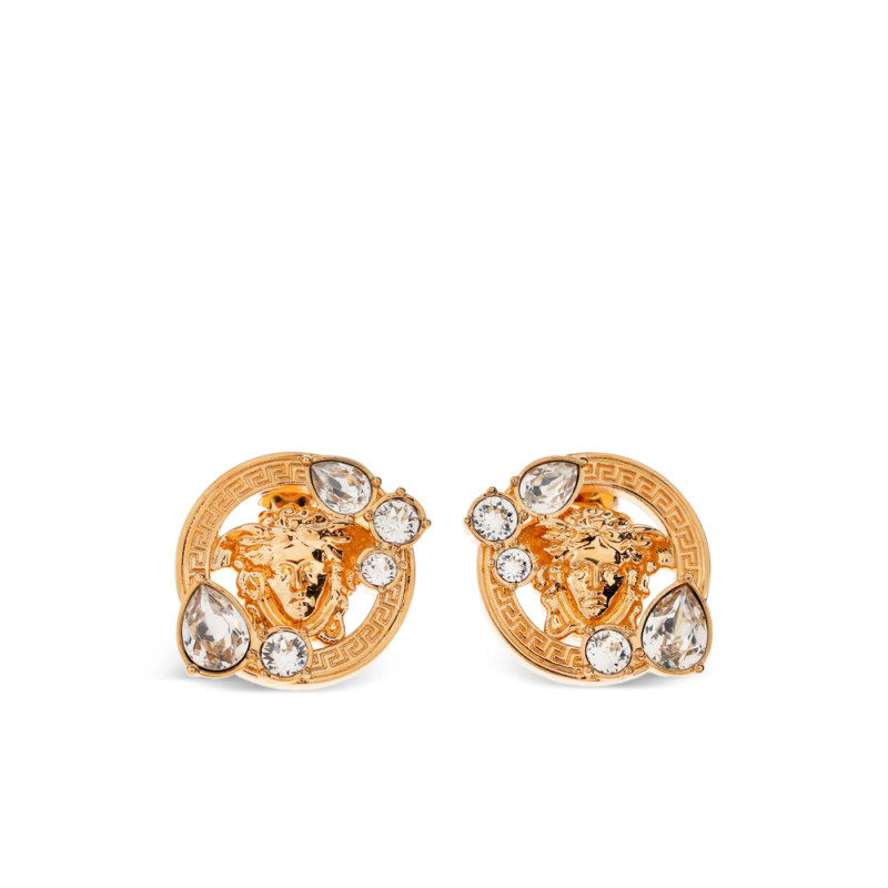 Versace Medusa Head-motif Embellished Earrings