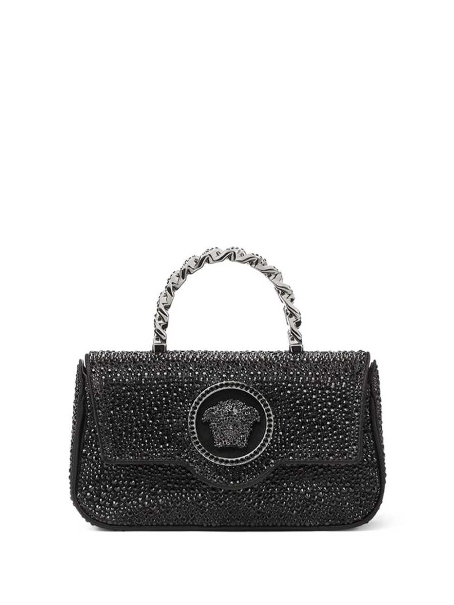 La Medusa crystal-embellished mini bag