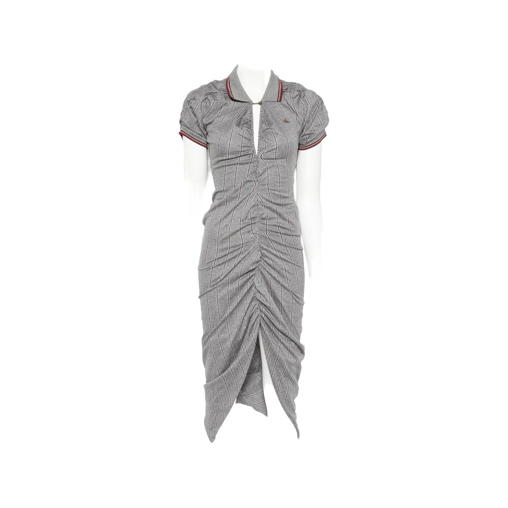 Vivienne Westwood Pulling Ruched Asymmetric Midi Dress