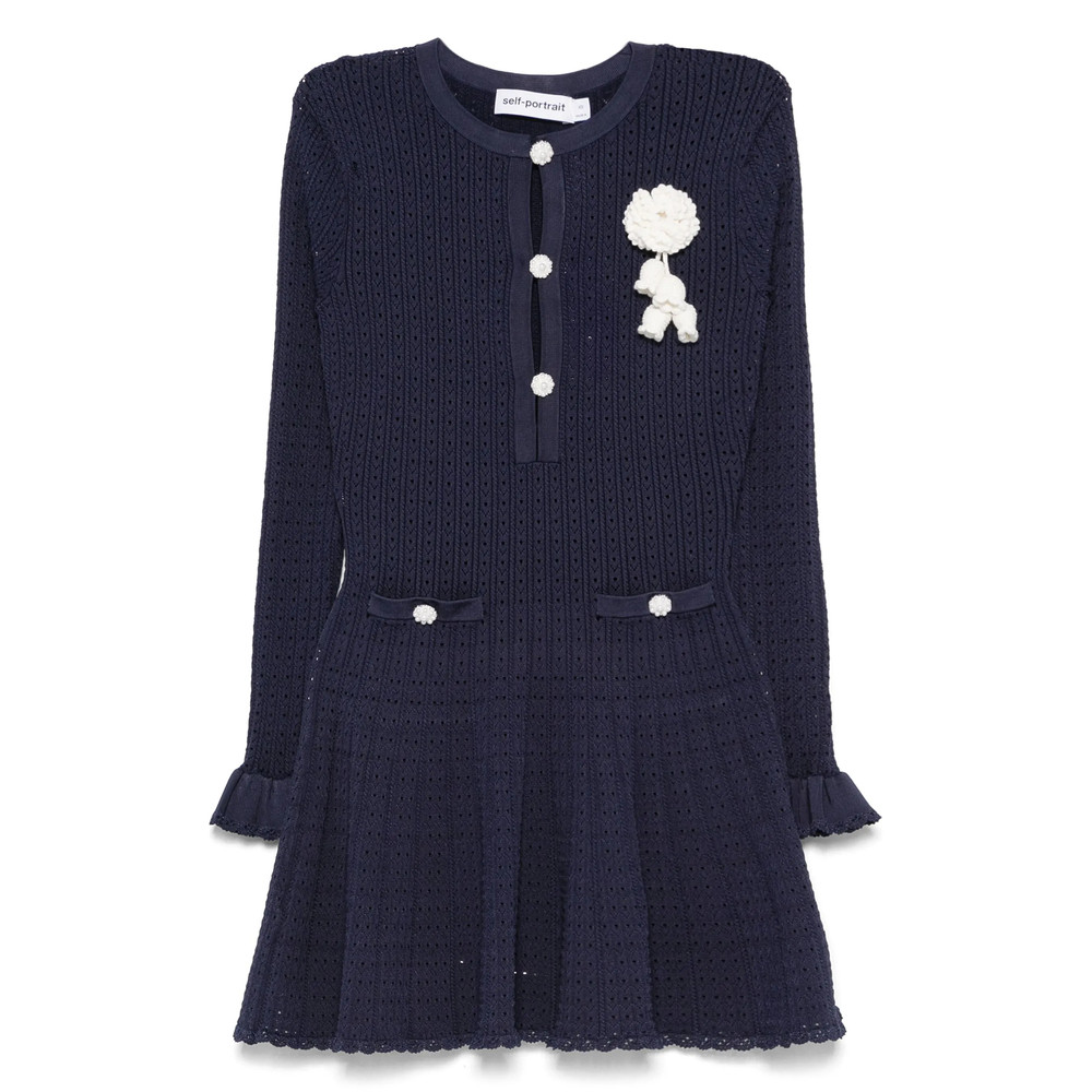 Self Portrait Crochet-knit Dress