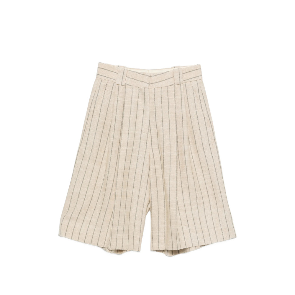 Blazé Milano Serene Husul Striped Pleated Shorts