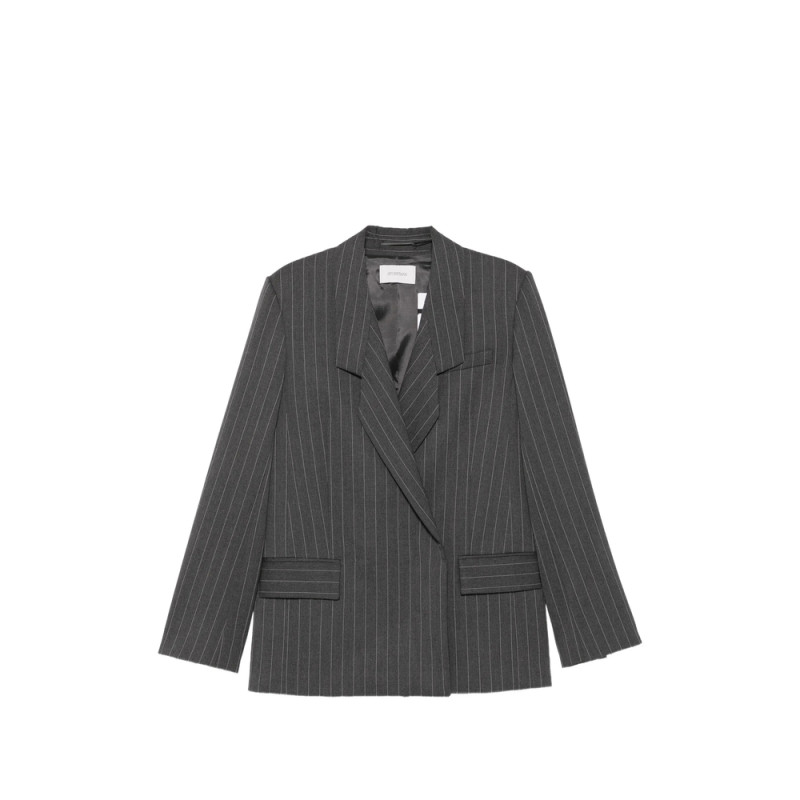 Sportmax Pinstripe-pattern Double-breasted Jacket