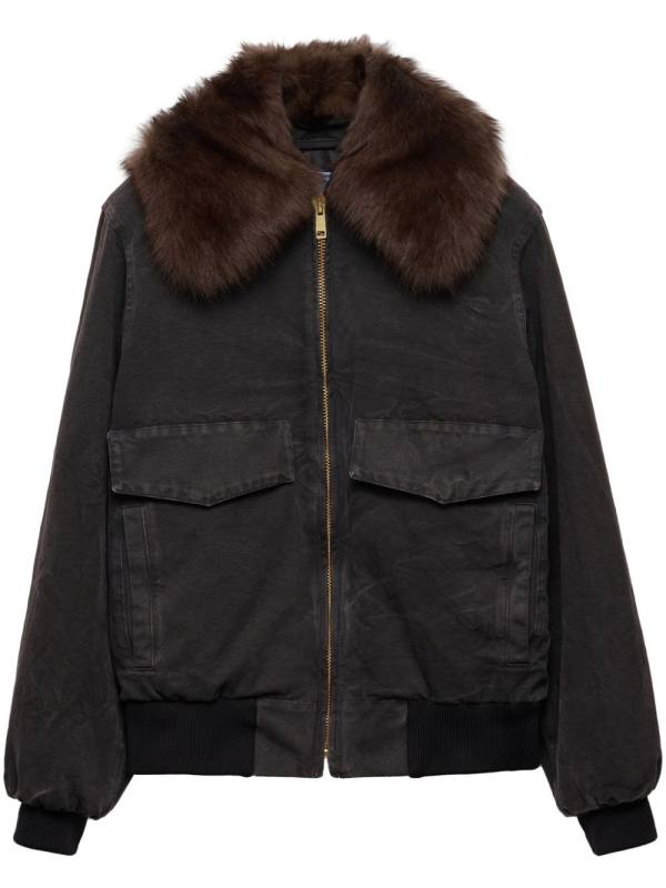 Black cotton padded jacket