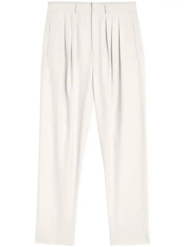 pleated tailored pants