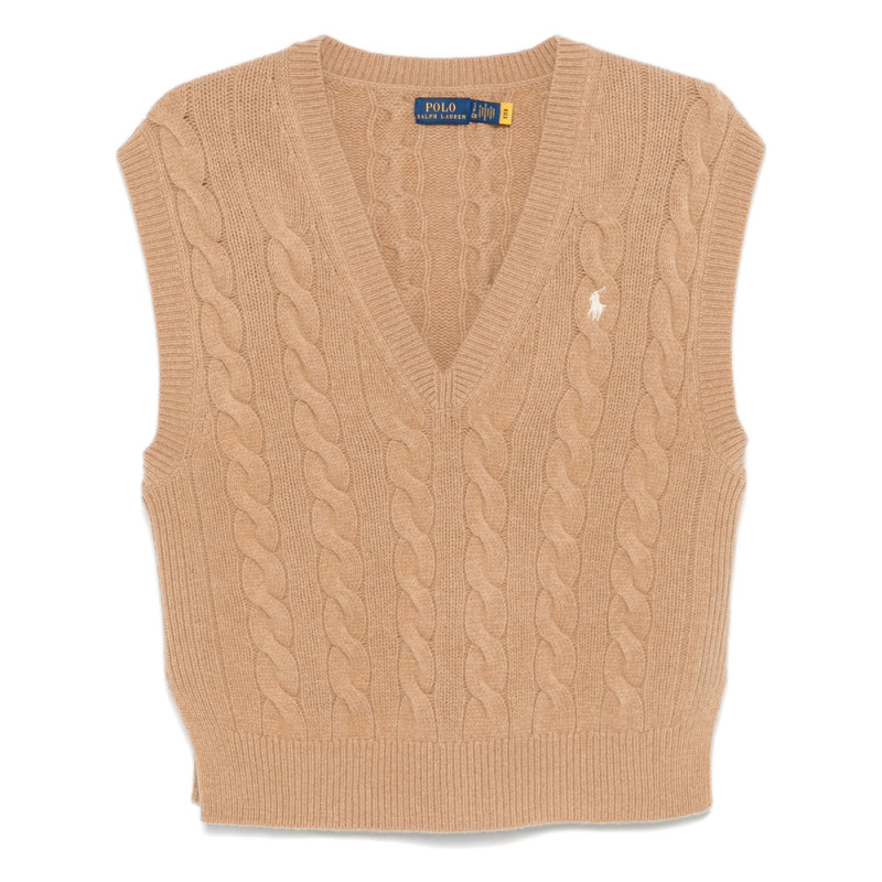 Ralph Lauren V-neck Cable-knit Sweater
