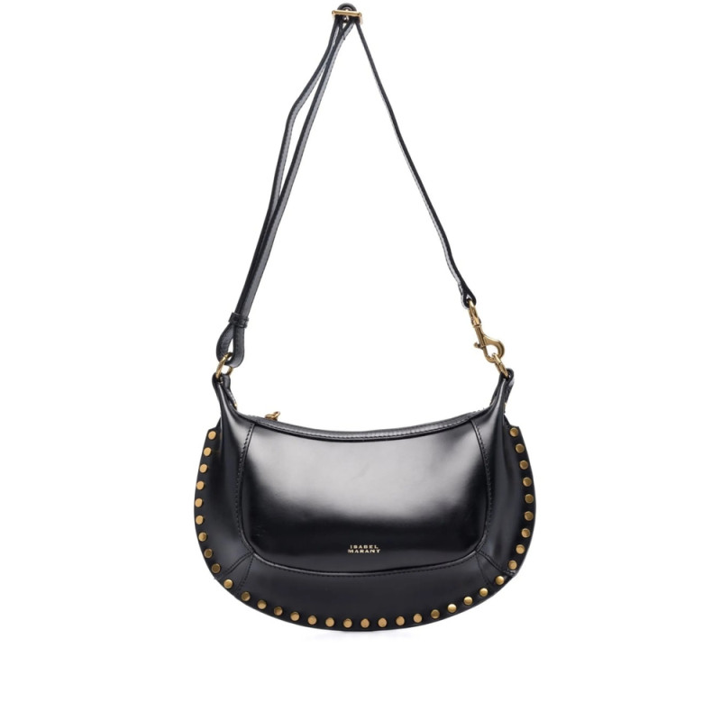 Isabel Marant Oskan Moon Studded Shoulder Bag