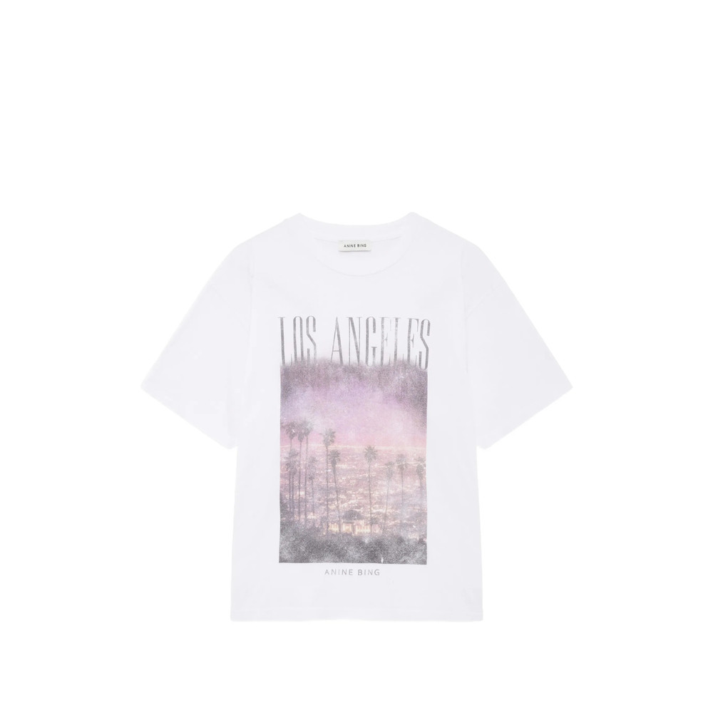 Anine Bing Cade Tee Los Angeles - White