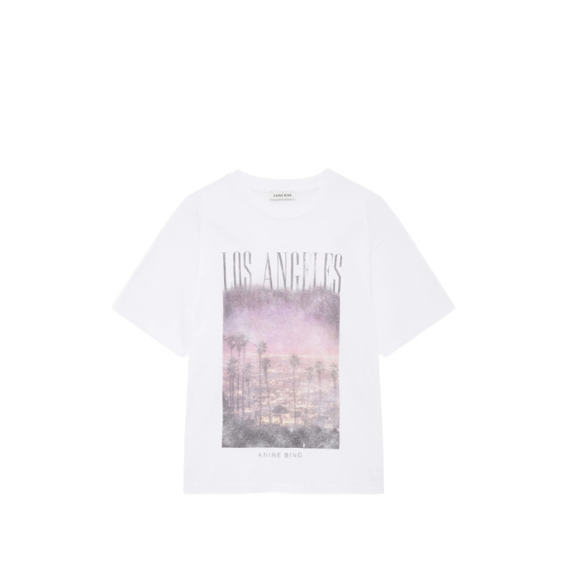 Anine Bing Cade Tee Los Angeles - White