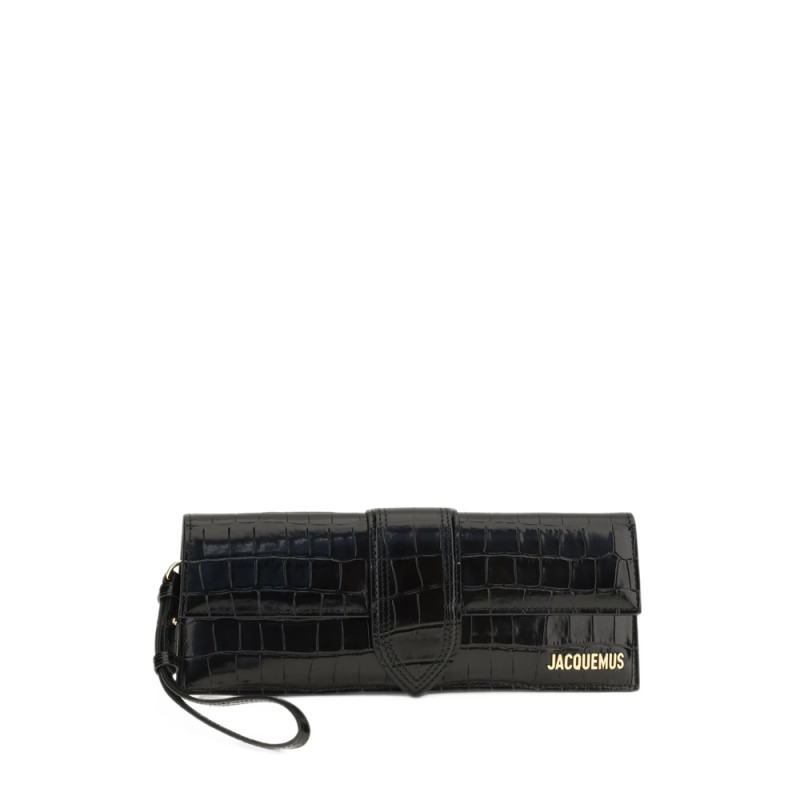 Jacquemus Le Bambino Croc-effect Leather Clutch Bag