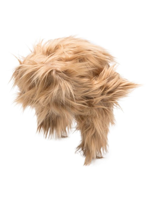 faux-fur aviator hat