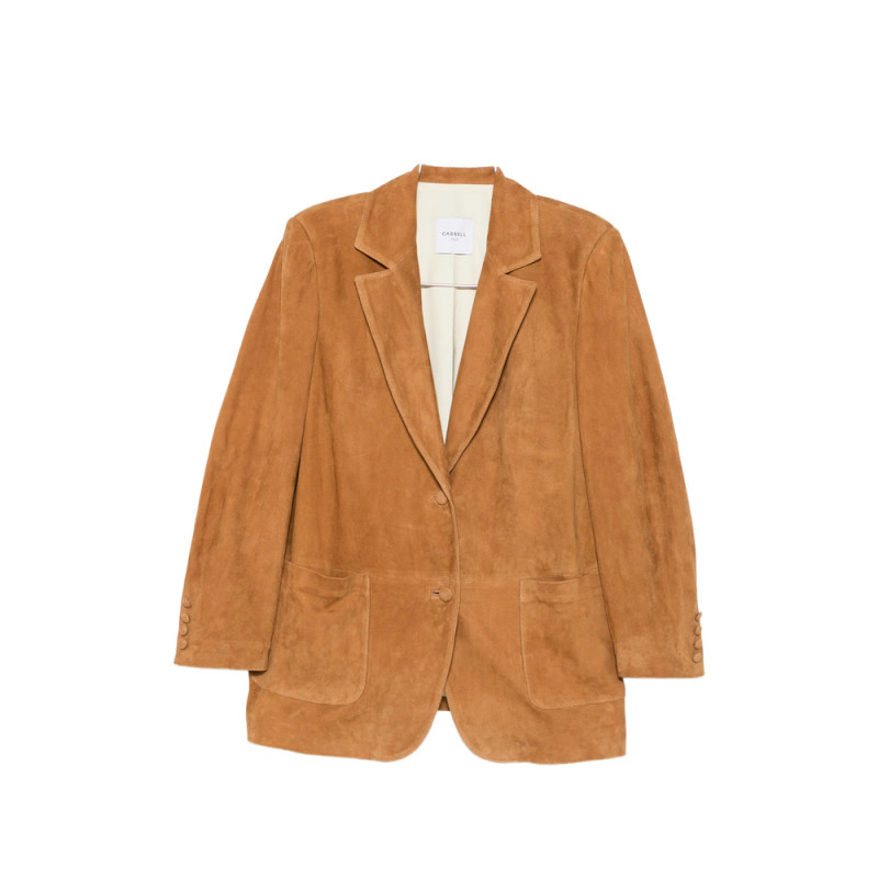 Cassell Suede Single-breasted Blazer