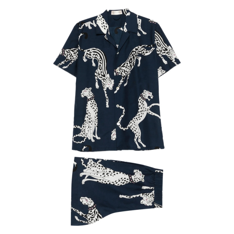 Olivia Von Halle Emeli Printed Short-sleeve Pyjama (set Of Two)
