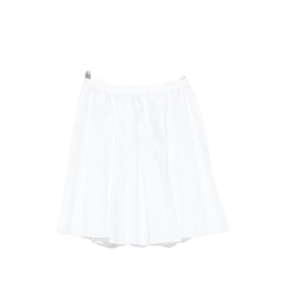 Shushu/tong Floral-jacquard Pleated Mini Skirt