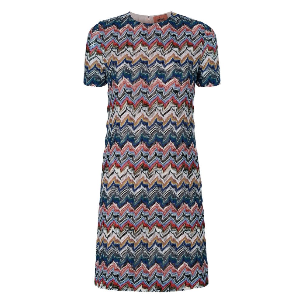 Missoni Zigzag Lamé Knit Mini Dress