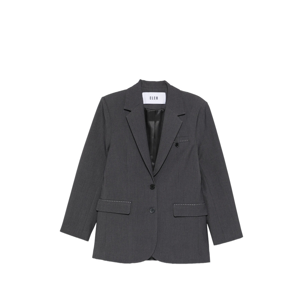 Eleh Notched-lapel Single-breasted Blazer