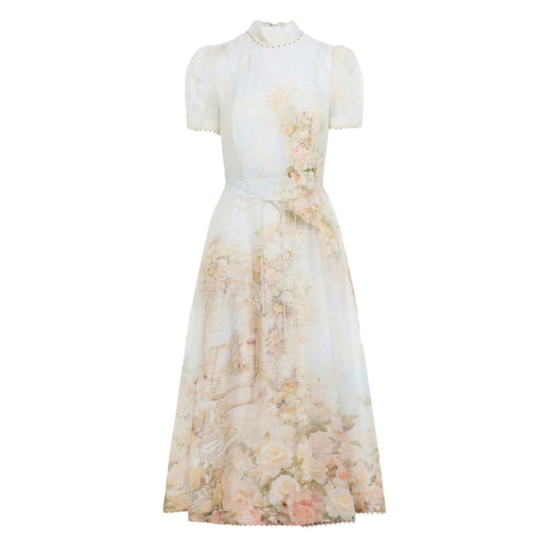 Zimmermann Memento Floral-print Midi Dress