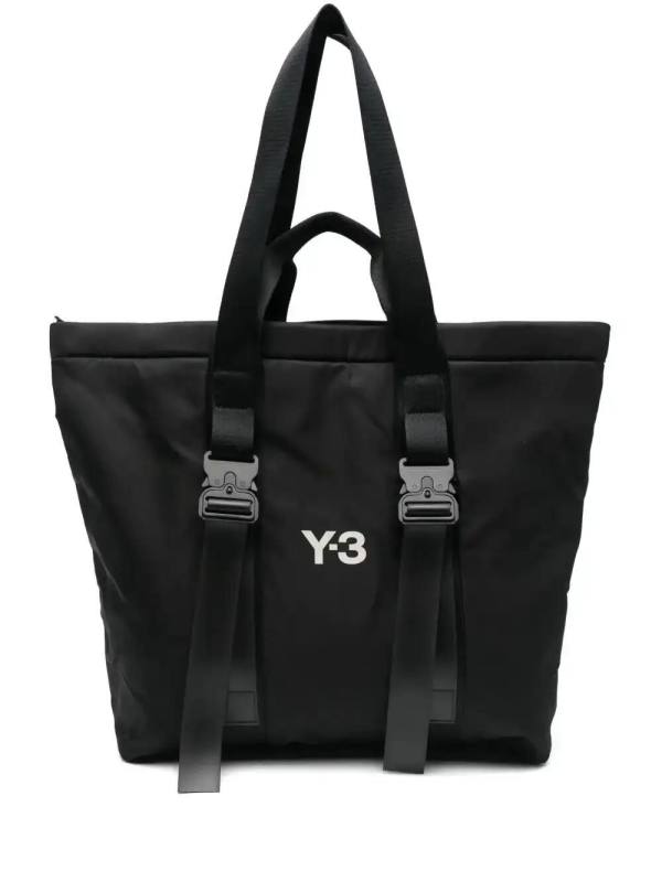 logo-print tote bag