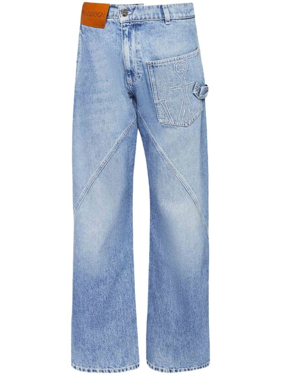 Workwear straight-leg jeans