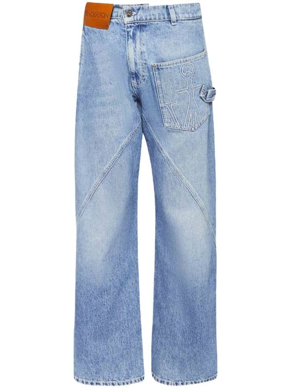Workwear straight-leg jeans