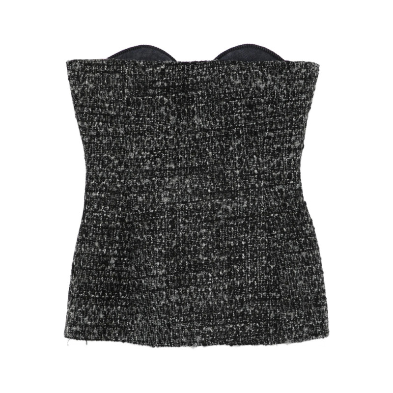 Diesel Tweed Sweetheart Top