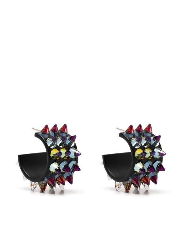 Karma spiked hoop earrings