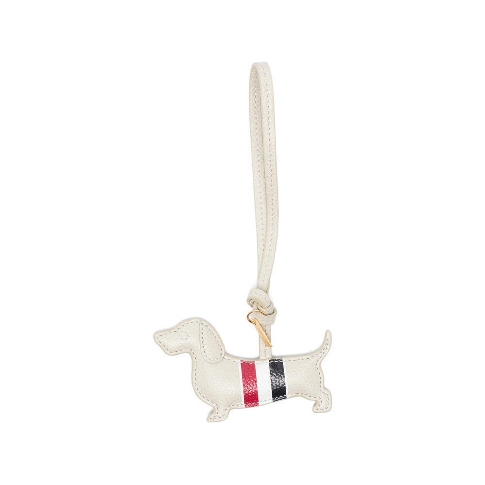 Thom Browne Dog-shape Stripe-detail Keyring