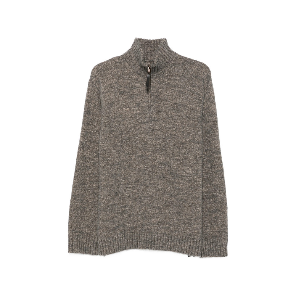 Maison Margiela Quarter-zip Knitted Sweater