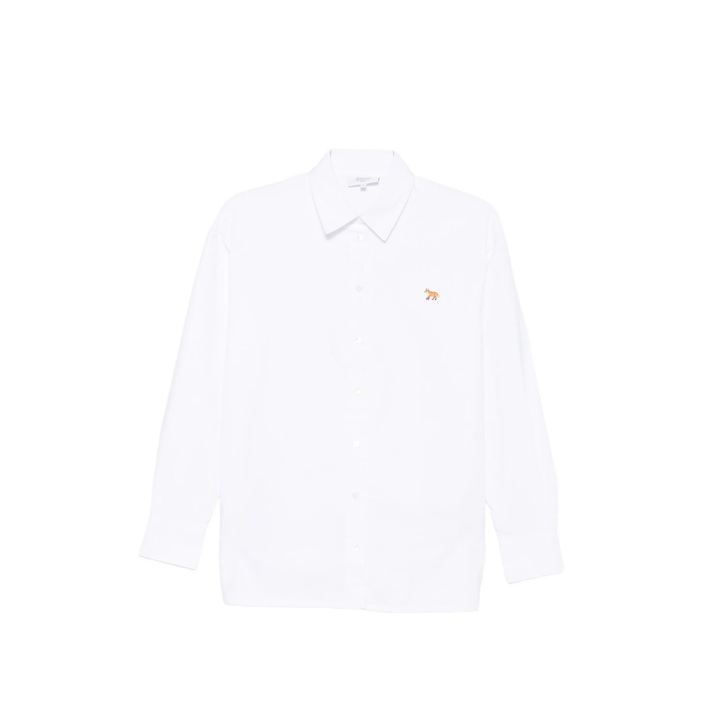 Maison Kitsuné Fox-embroidered Shirt