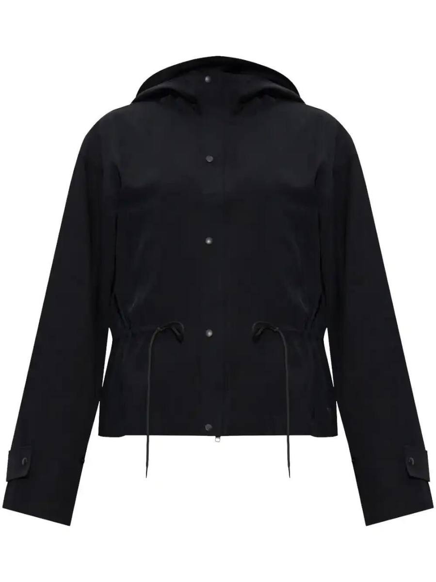 twill hooded jacket