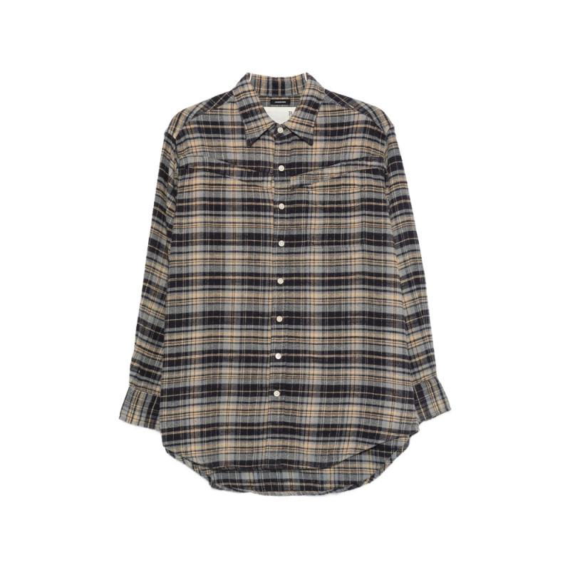 R13 Plaid-pattern Oversized Shirt