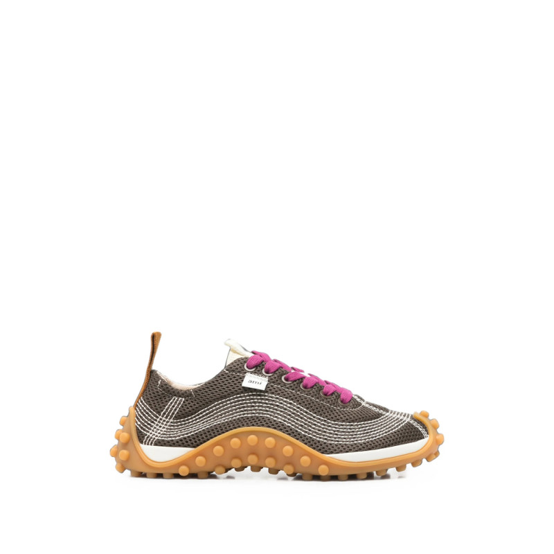 Ami Paris Mesh Panelled Sneakers