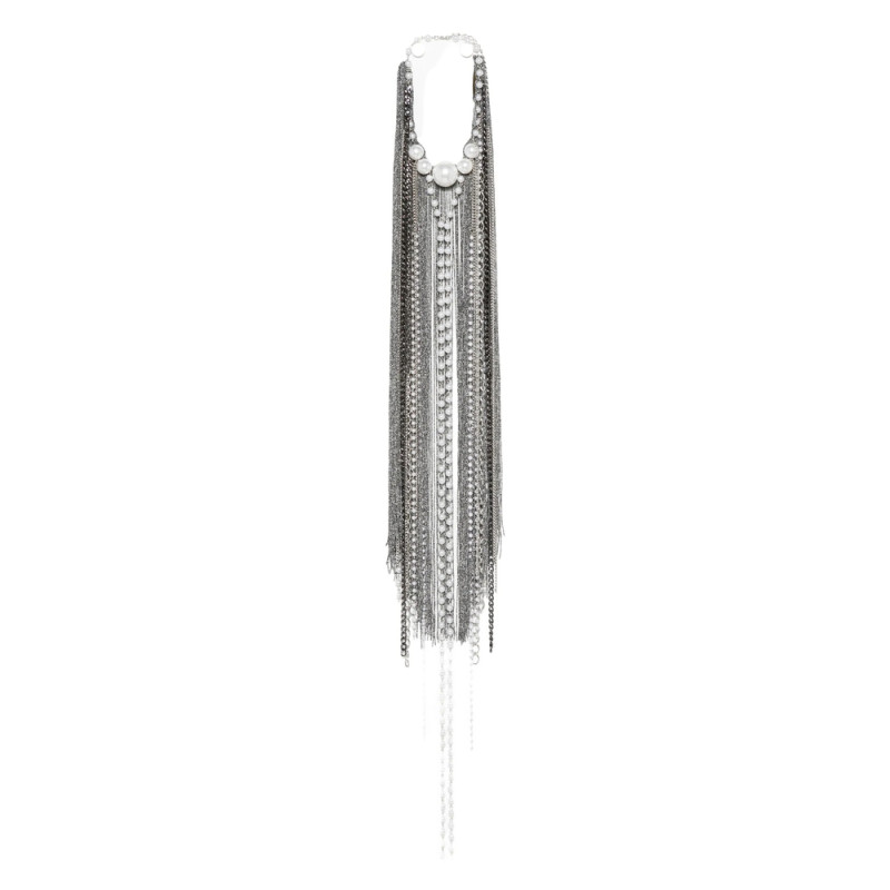 Pinko Pearl-embellished Chain Necklace
